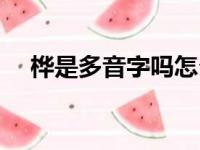 桦是多音字吗怎么读音（桦是多音字吗）