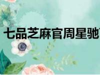 七品芝麻官周星驰百科（七品芝麻官周星驰）