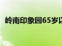 岭南印象园65岁以上免票吗（岭南印象园）