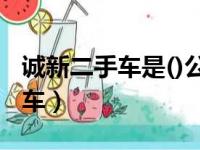 诚新二手车是()公司的二手车品牌（诚新二手车）