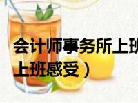 会计师事务所上班感受怎么写（会计师事务所上班感受）