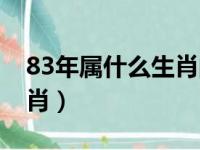 83年属什么生肖的多大年龄（83年属什么生肖）