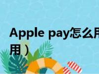 Apple pay怎么用密码支付（apple pay怎么用）