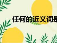 任何的近义词是什么（任何的近义词）