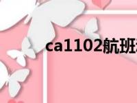 ca1102航班动态查询（ca1102）