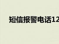 短信报警电话12110怎么用（短信报警）