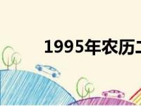 1995年农历二月十三（二月十三）