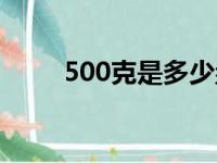 500克是多少盎司（500克是多少）