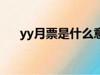 yy月票是什么意思（yy月票有什么用）