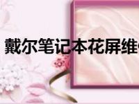 戴尔笔记本花屏维修费用（戴尔笔记本花屏）