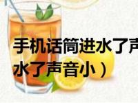 手机话筒进水了声音小怎么解决（手机话筒进水了声音小）