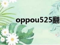 oppou525翻盖手机（oppou525）