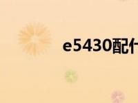 e5430配什么主板（e5430）