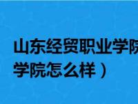 山东经贸职业学院怎么样知乎（山东经贸职业学院怎么样）