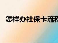 怎样办社保卡流程（社保卡补办需要多久）