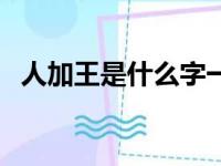 人加王是什么字一年级（人加王是什么字）