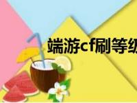 端游cf刷等级（cf刷等级价格表）