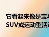 它看起来像是宝马X6和X4的模具中的轿跑车SUV或运动型活动车