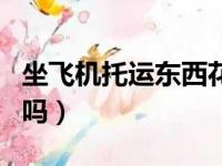 坐飞机托运东西花钱吗（坐飞机东西托运收费吗）