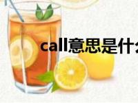 call意思是什么（call at什么意思）