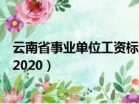 云南省事业单位工资标准及薪级对照表（昭通事业单位工资2020）