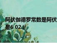 阿伏伽德罗常数是阿伏伽德罗测出来的吗（阿伏伽德罗常数是6 02）