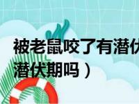 被老鼠咬了有潜伏期吗会死吗（被老鼠咬了有潜伏期吗）