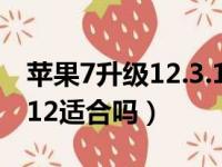 苹果7升级12.3.1系统怎么样（苹果7更新ios12适合吗）