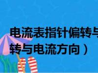 电流表指针偏转与电流方向图（电流表指针偏转与电流方向）