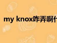 my knox咋弄啊什么是什么歌（my knox）