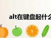 alt在键盘起什么作用（alt是什么意思）