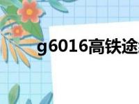 g6016高铁途经站点查询（g6016）