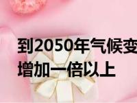 到2050年气候变化将使强烈热带气旋的风险增加一倍以上