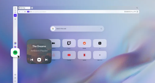Opera 与 Spotify 合作为您的浏览器带来无缝音乐流